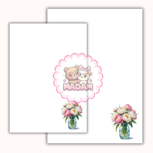 Papeteria ozdobna A4 – papier listowy Wiosenny bukiet MaDam Creative