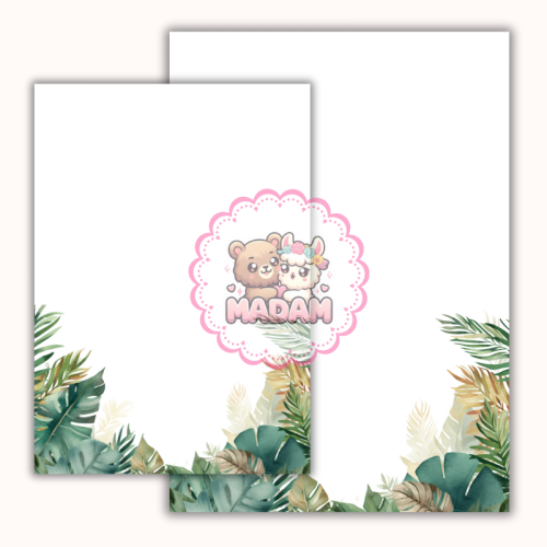 Papeteria ozdobna A4 – papier listowy Botaniczny narożnik MaDam Creative