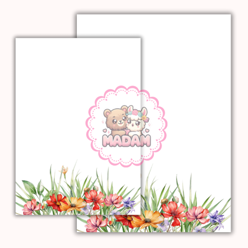 Papeteria ozdobna A4 – papier listowy Letnia polana MaDam Creative