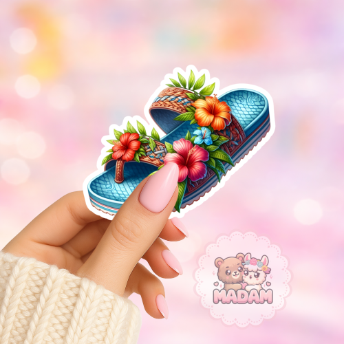 Naklejka foliowa klapki z kwiatami MaDam Creative