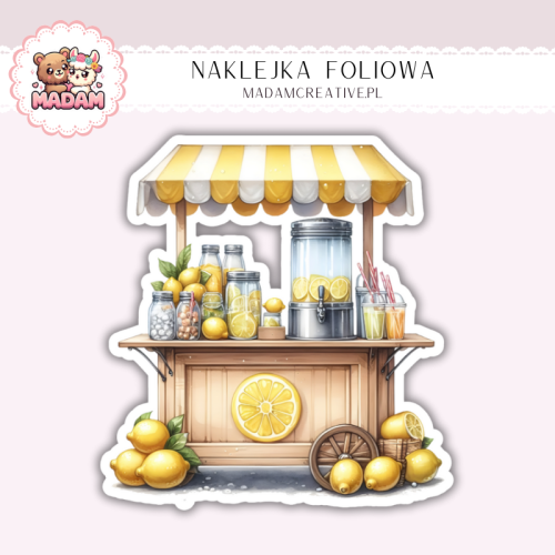 Naklejka foliowa stoisko z lemoniadą MaDam Creative