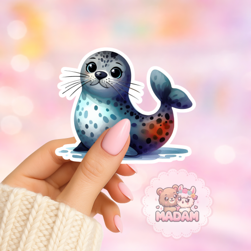 Naklejka foliowa foczka kawaii MaDam Creative