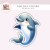 Naklejka foliowa delfin kawaii MaDam Creative