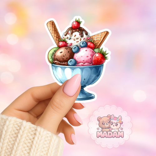 Naklejka foliowa puchar lodowy MaDam Creative