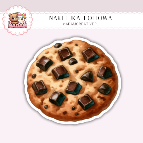Naklejka foliowa ciastko z kawałkami czekolady MaDam Creative