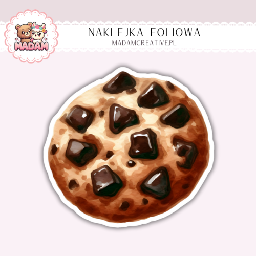 Naklejka foliowa ciastko czekoladowe MaDam Creative