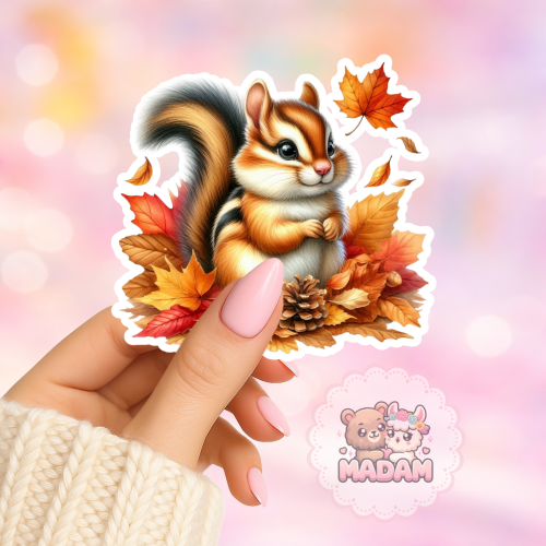 Naklejka foliowa wiewiórka jesienna MaDam Creative