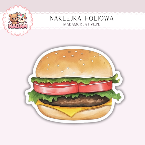 Naklejka foliowa burger MaDam Creative
