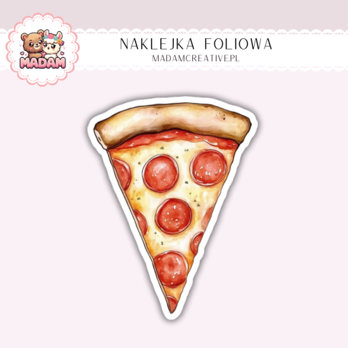 Naklejka foliowa pizza plaster MaDam Creative