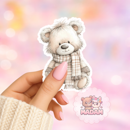 Naklejka foliowa pluszowy miś MaDam Creative