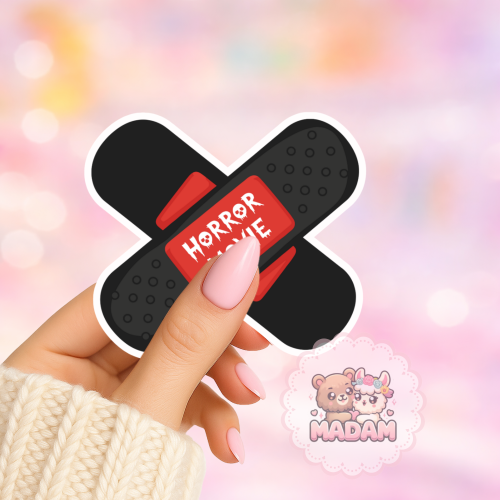 Naklejka foliowa plaster horror movie MaDam Creative