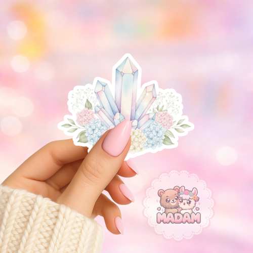 Naklejka foliowa kryształy pastelowe MaDam Creative