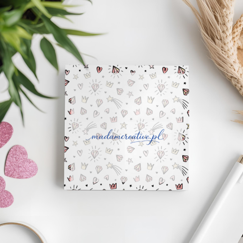 Karteczki do notowania 7,5x7,5 cm 50 szt Doodle Ikonki MaDam Creative (3).png