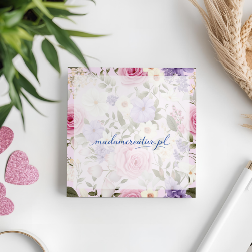 Karteczki do notowania 7,5x7,5 cm 50 szt Pastelowe Kwiaty Mix MaDam Creative (2).png
