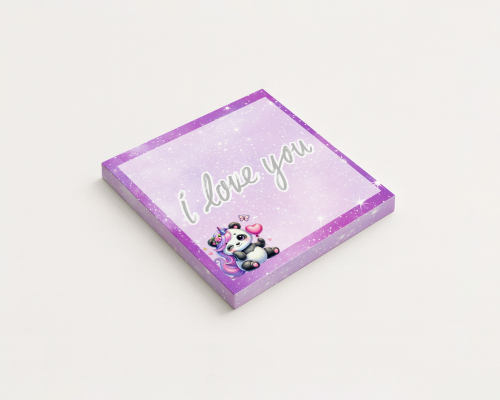 Karteczki do notowania 7,5x7,5 cm 50 szt Świnka w Wianku Kwiatowym MaDam Creative.png