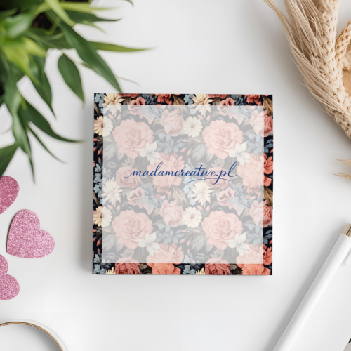 Karteczki do notowania 7,5x7,5 cm 50 szt Vintage Floral MaDam Creative (2).png