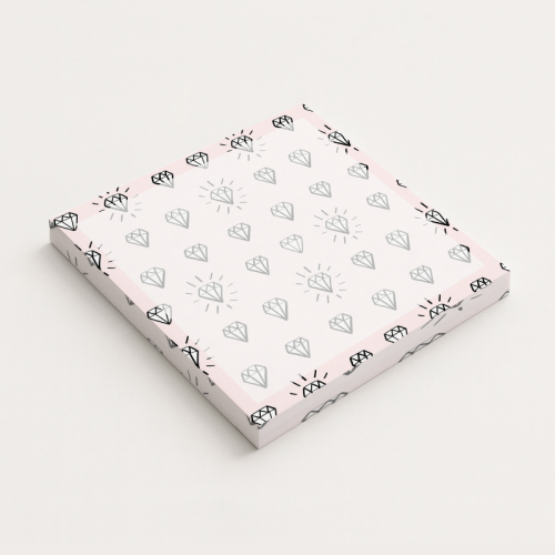 5906040417936 Karteczki do notowania 7,5x7,5 cm 50 szt Doodles diamenty MaDam Creative.png