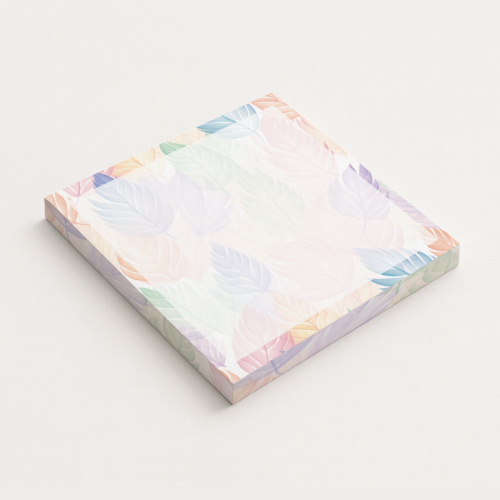 5906040417851 Karteczki do notowania 7,5x7,5 cm 50 szt Liście Morelowy Poranek MaDam Creative.png