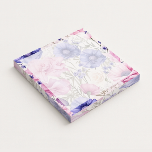 5906040417820 Karteczki do notowania 7,5x7,5 cm 50 szt Pastelowe Akwarelowe Kwiaty MaDam Creative.png