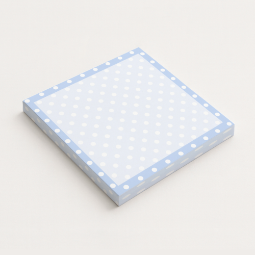 5906040417769 Karteczki do notowania 7,5x7,5 cm 50 szt Pastelowe Groszki Niebieskie MaDam Creative0.png