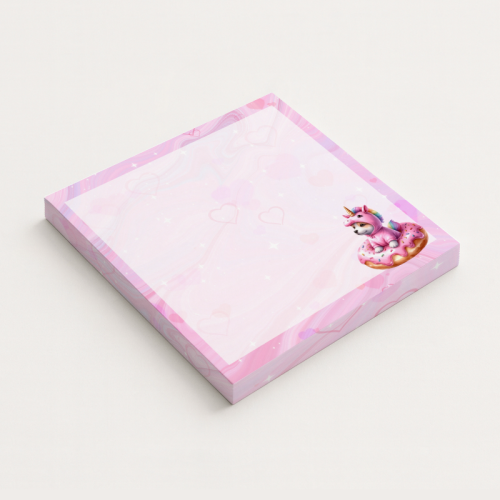5906040417516 Karteczki do notowania 7,5x7,5 cm 50 szt Pies Jednorożec Pastelowy Donut MaDam Creative.png