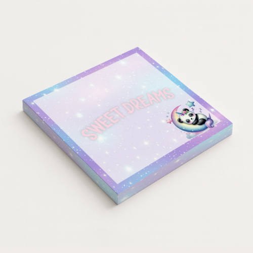 5906040417110 Karteczki do notowania 7,5x7,5 cm 50 szt Panda Sweet Dreams Księżyc MaDam Creative.png