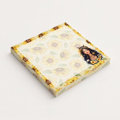 5906040417233 Karteczki do notowania 7,5x7,5 cm 50 szt Dziewczyna w Słonecznikach Boho MaDam Creative.png