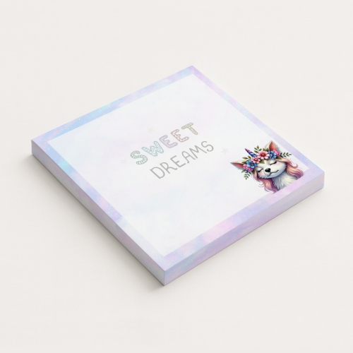 5906040417349 Karteczki do notowania 7,5x7,5 cm 50 szt Sweet Dreams Piesek z Kwiatami MaDam Creative.png