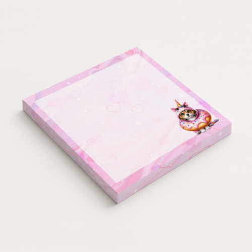 5906040417417 Karteczki do notowania 7,5x7,5 cm 50 szt Piesek w Donucie Jednorożec MaDam Creative.png