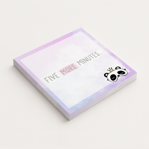 5906040417486 Karteczki do notowania 7,5x7,5 cm 50 szt Panda Five More Minutes MaDam Creative.png