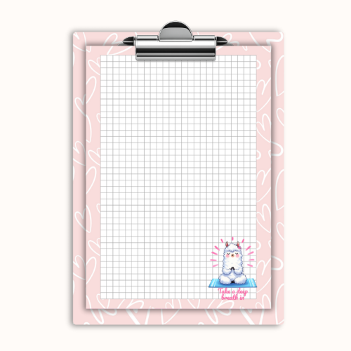 Deska z klipem magnetyczna A6 z notesem Lama Yoga Take a Deep Breath MaDam Creative