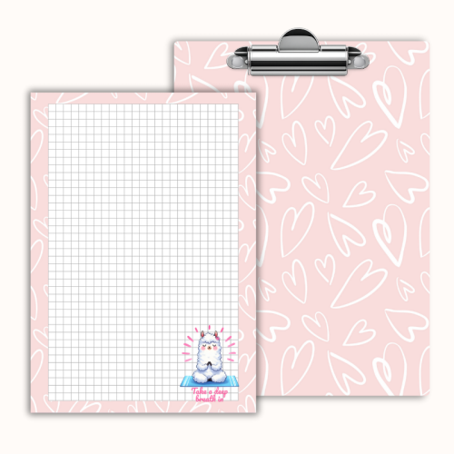 Deska z klipem magnetyczna A6 z notesem Lama Yoga Take a Deep Breath MaDam Creative