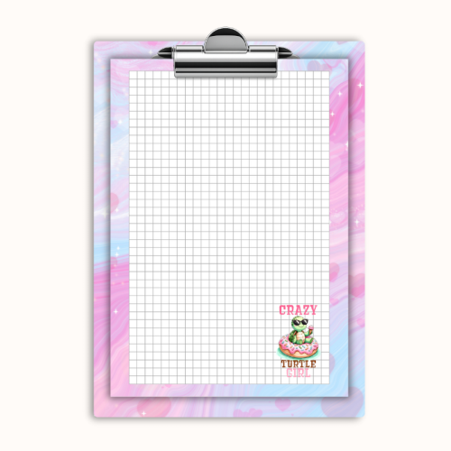 Deska z klipem magnetyczna A6 z notesem Żółw Crazy Turtle MaDam Creative