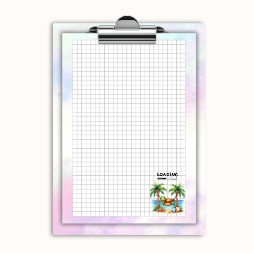 Deska z klipem magnetyczna A6 z notesem Żółw Loading Palmy MaDam Creative