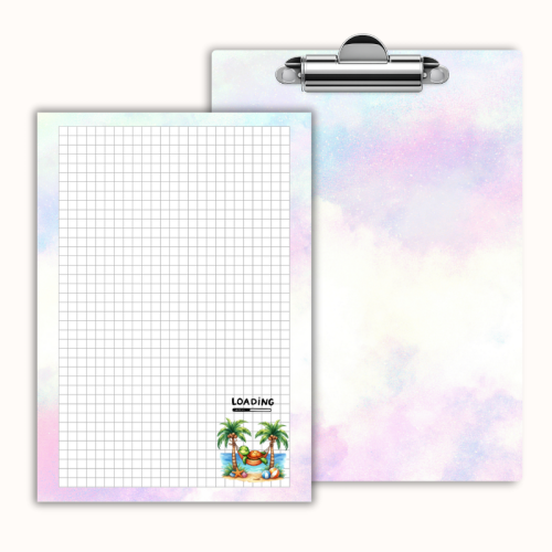 Deska z klipem magnetyczna A6 z notesem Żółw Loading Palmy MaDam Creative