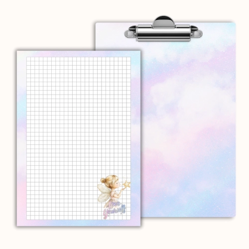 Deska z klipem magnetyczna A6 z notesem Wróżka Love Yourself Pastelowy MaDam Creative