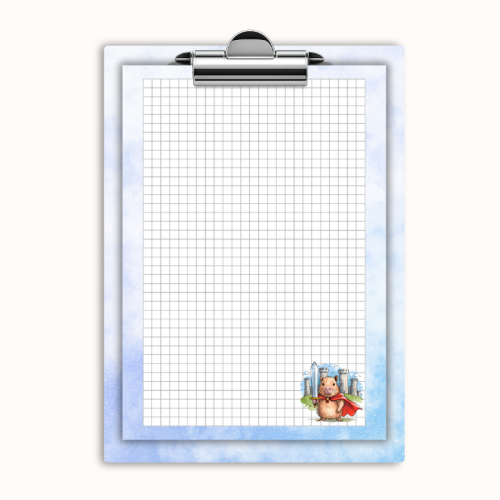 Deska z klipem magnetyczna A6 z notesem Bóbr rycerz, MaDam Creative