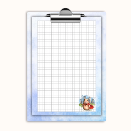 Deska z klipem magnetyczna A6 z notesem Bóbr rycerz, MaDam Creative