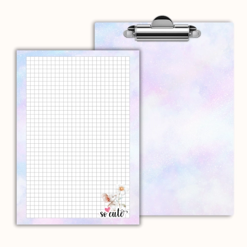 Deska z klipem magnetyczna A6 z notesem Myszka So Cute z Kwiatkiem MaDam Creative