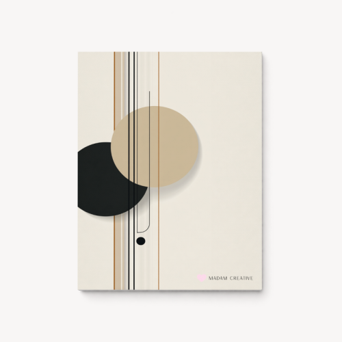 5906040420790 Blok biurowy A5 50 kartek kropki 90g  Pionowe linie i koła minimalistyczne biurowe MaDam Creative.png