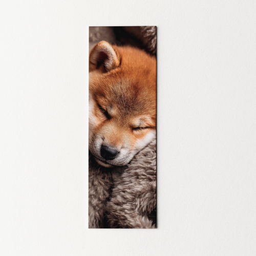 5906040420325 Zakładka do książki 6x18 cm śpiący piesek Shiba cozy MaDam Creative.png