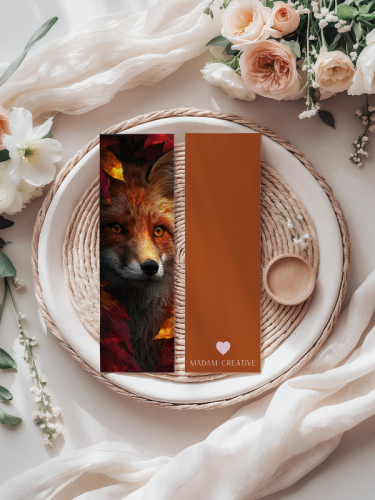 5906040420301 Zakładka do książki 6x18 cm lis w jesiennych liściach MaDam Creative (2).png