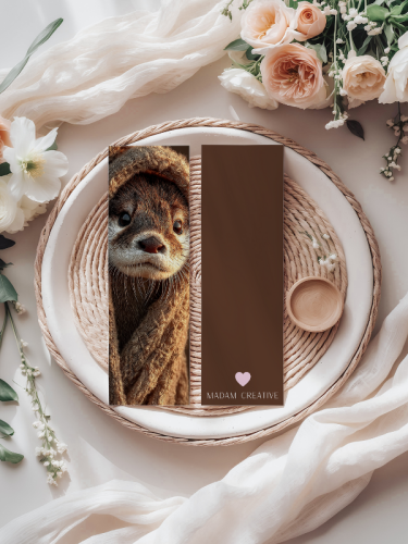 5906040420271 Zakładka do książki 6x18 cm słodki zwierzak wydra cozy MaDam Creative (2).png