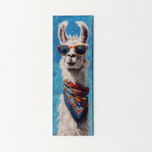 5906040420257 Zakładka do książki 6x18 cm lama w okularach 2 MaDam Creative.png