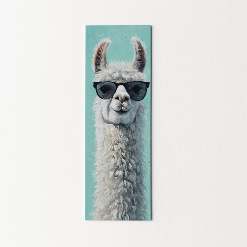 5906040420233 Zakładka do książki 6x18 cm lama w okularach MaDam Creative.png