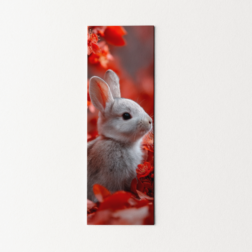 5906040420196 Zakładka do książki 6x18 cm królik w kwiatach MaDam Creative.png