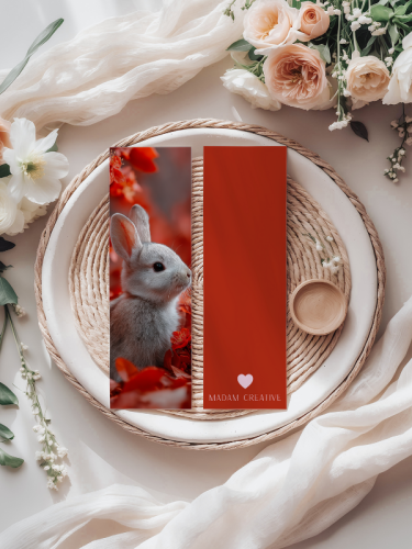 5906040420196 Zakładka do książki 6x18 cm królik w kwiatach MaDam Creative (2).png