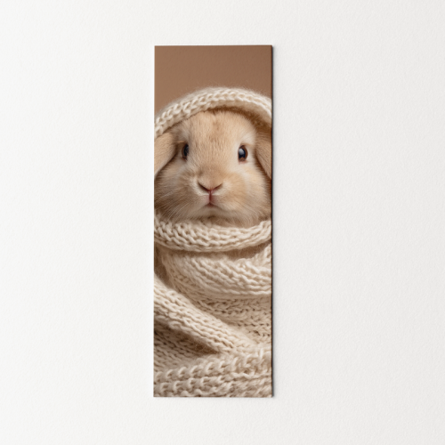 5906040420189 Zakładka do książki 6x18 cm królik w szaliku cozy MaDam Creative.png