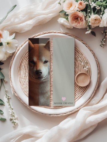 5906040420172 Zakładka do książki 6x18 cm pies Shiba Inu portret MaDam Creative (2).png