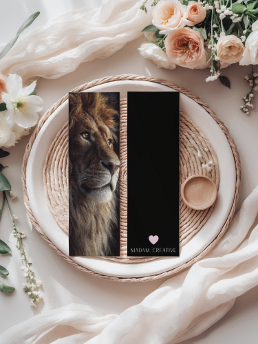 5906040419466 Zakładka do książki 6x18 cm lew portret MaDam Creative (2).png
